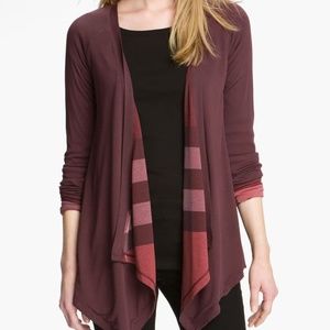 Burberry Brit Drape Front Cardigan- Reversible!